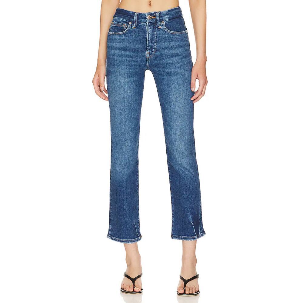 New Good American Good Legs Straight Jeans Indigo397 Women's Size 4/27